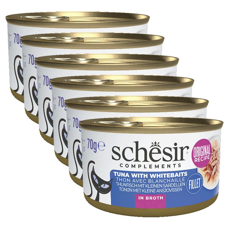 Schesir cat tuna s inćunima u juhi 6 x 70 g