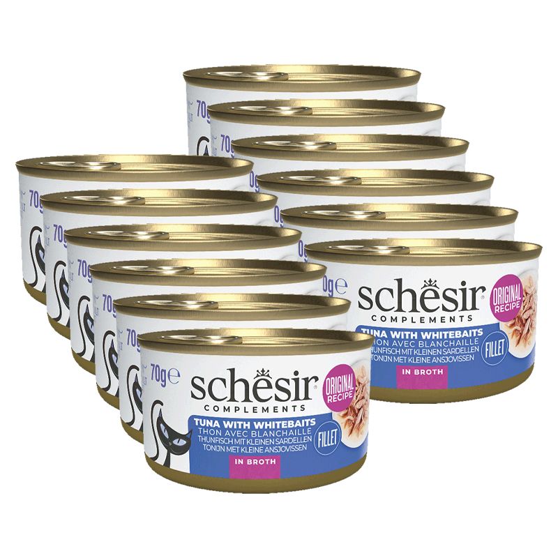 Schesir cat tuna s inčunima u juhi 12 x 70 g
