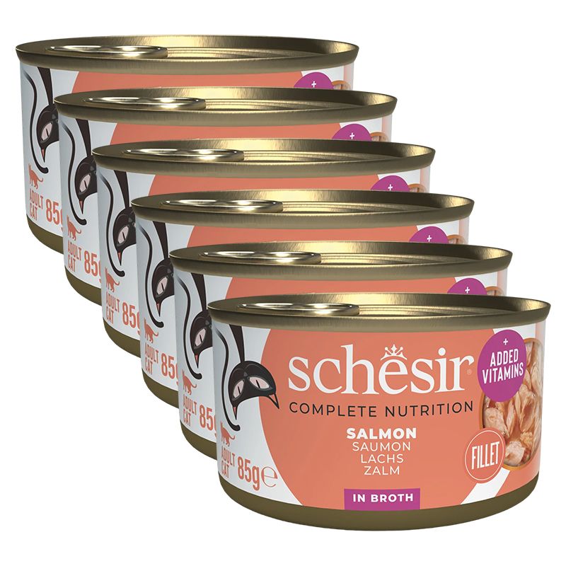 Schesir cat losos u juhi 6 x 85 g