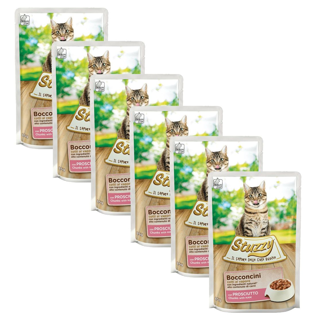 Stuzzy Cat Chunks komadići svinjetine u umaku 6 x 85 g