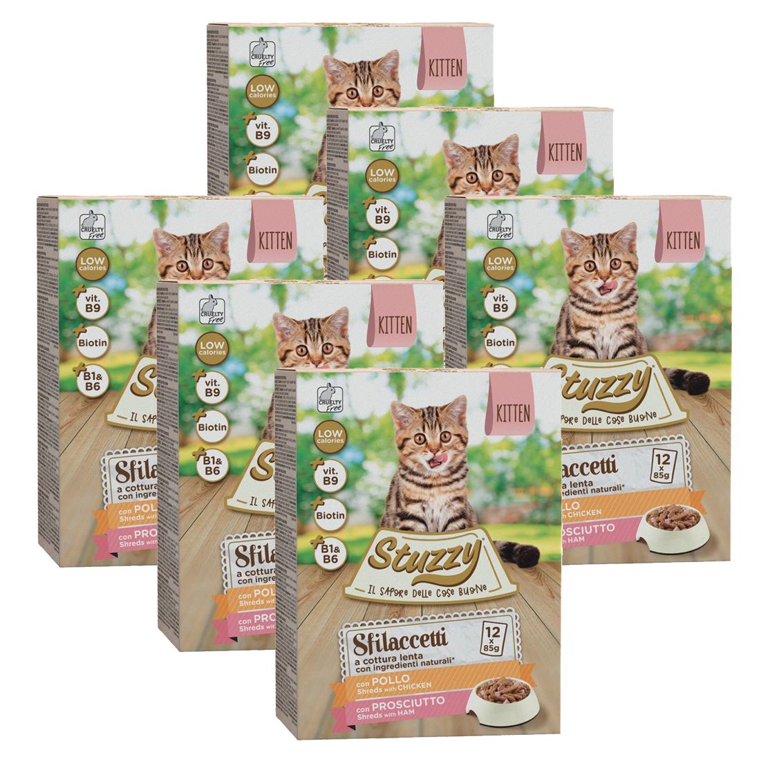 Stuzzy Cat Shreds MULTIPACK Mačići trhané piletina i svinjetina 6 x (12 x 85 g)