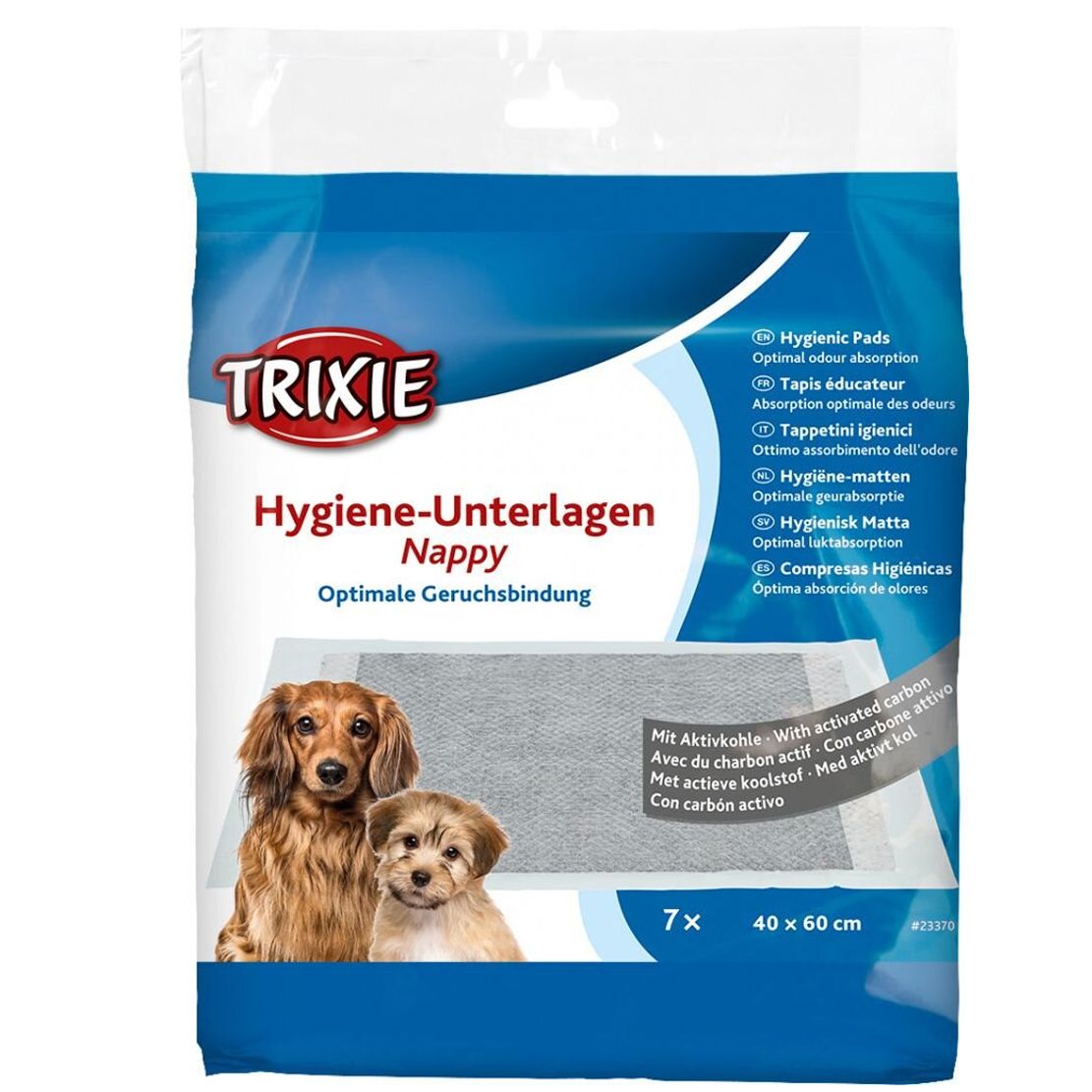 Trixie Nappy higijenske podloge s aktivnim ugljenom 40 x 60 cm / 7 kom.