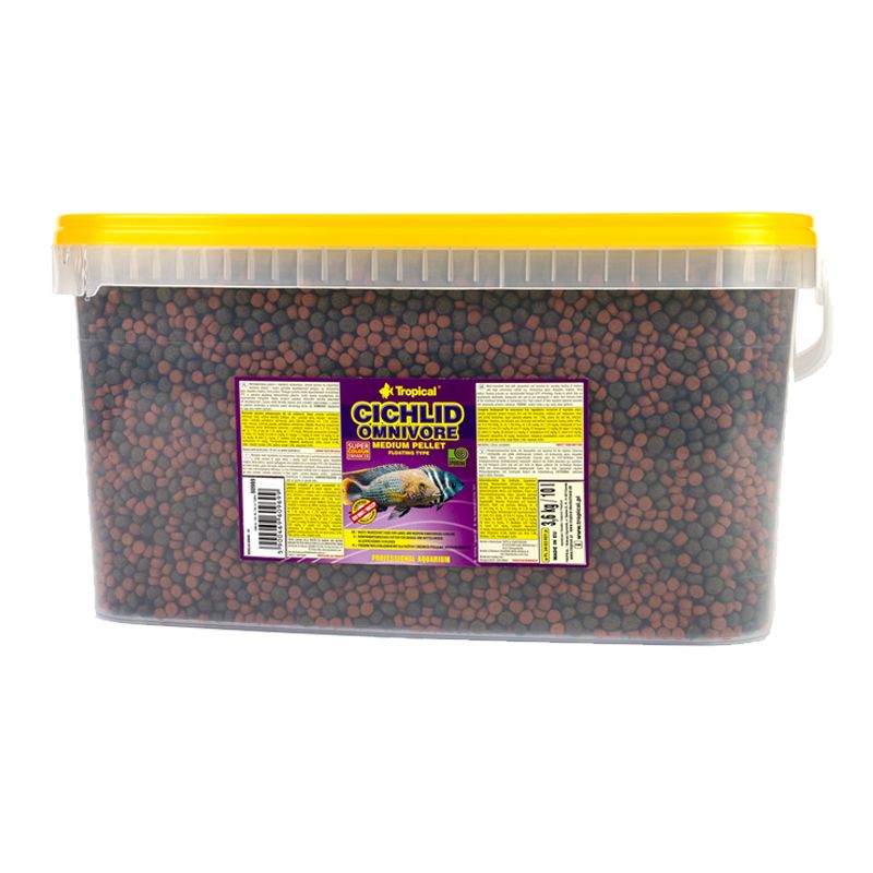 TROPICAL Cichlid Omnivore Medium Pellet 10 L / 3,6 kg