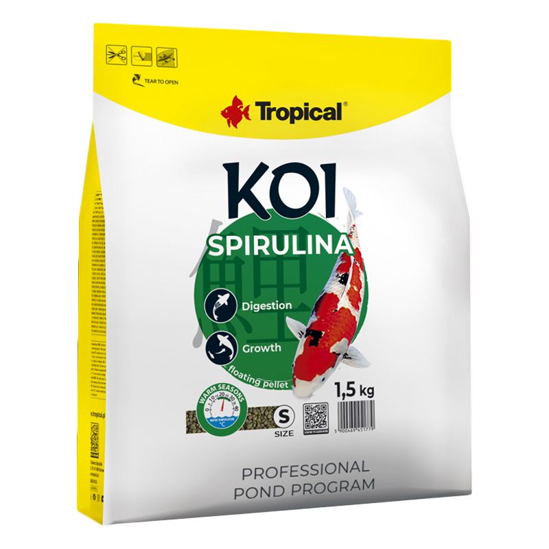 TROPICAL Koi Spirulina Pellet S - 5 L