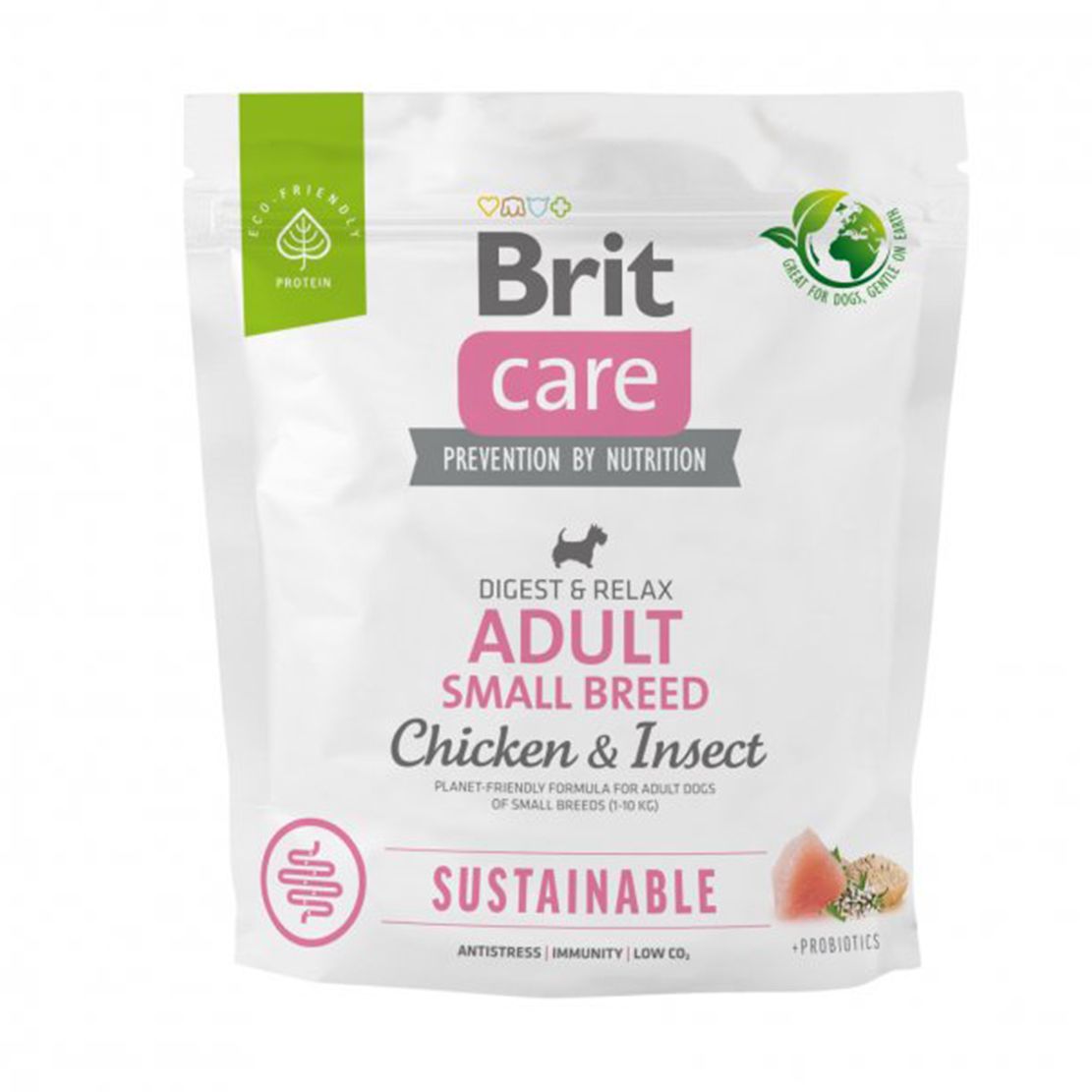 Brit Care Dog Sustainable Adult Small Breed Chicken & Insect 1 kg