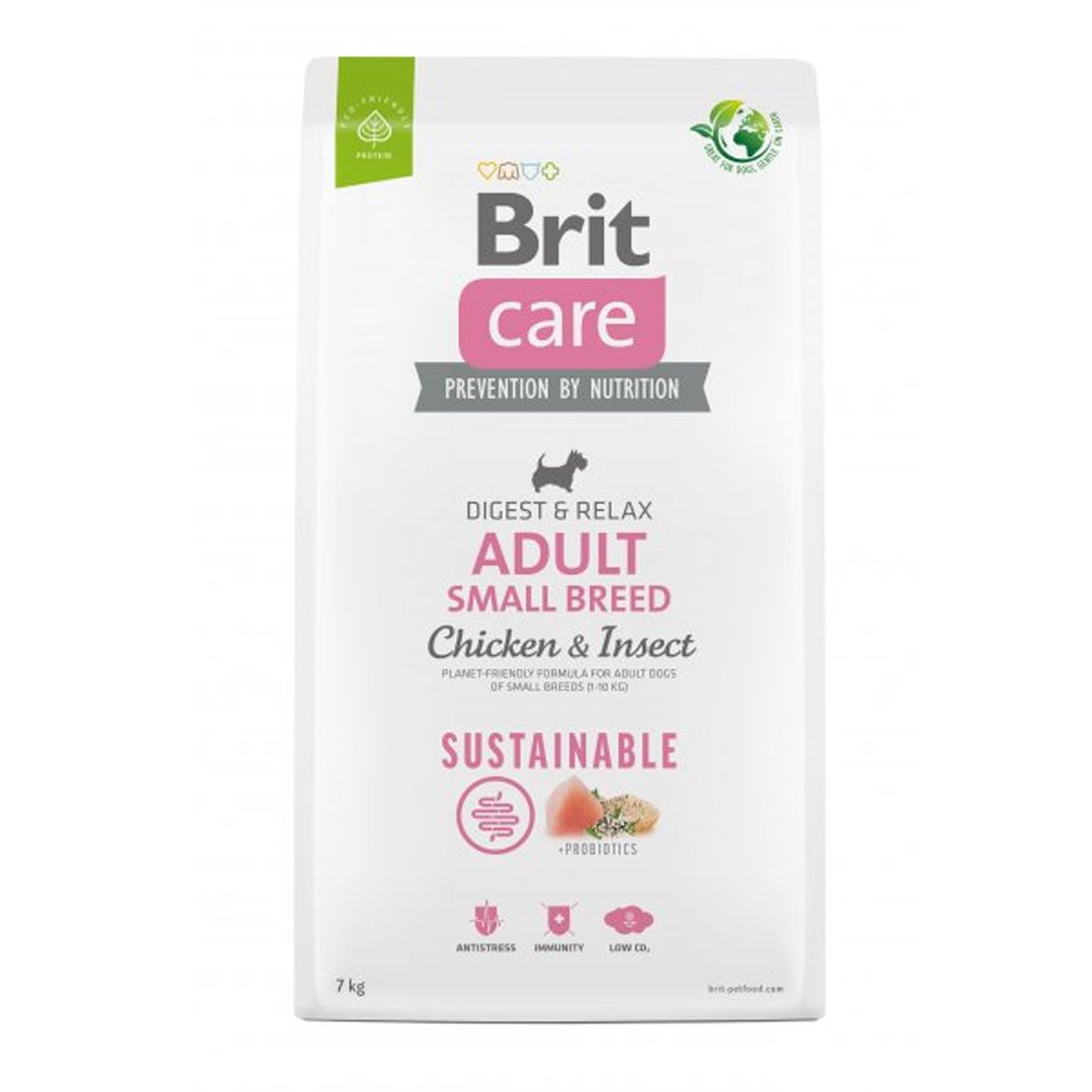 Brit Care Dog Sustainable Adult Small Breed Chicken & Insect 7 kg