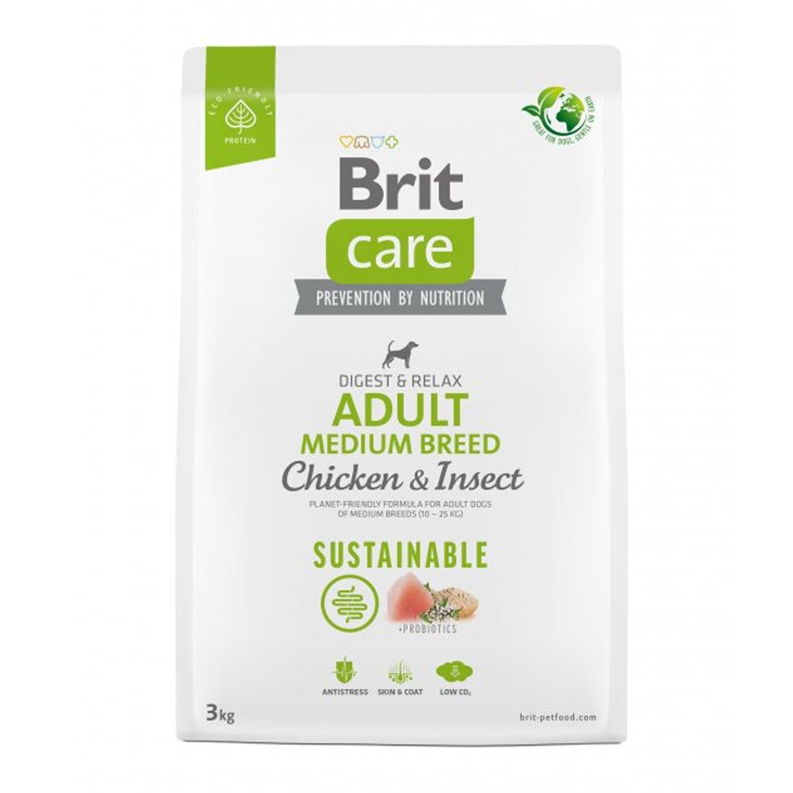 Brit Care Sustainable Adult Medium Breed Chicken & Insect 3 kg