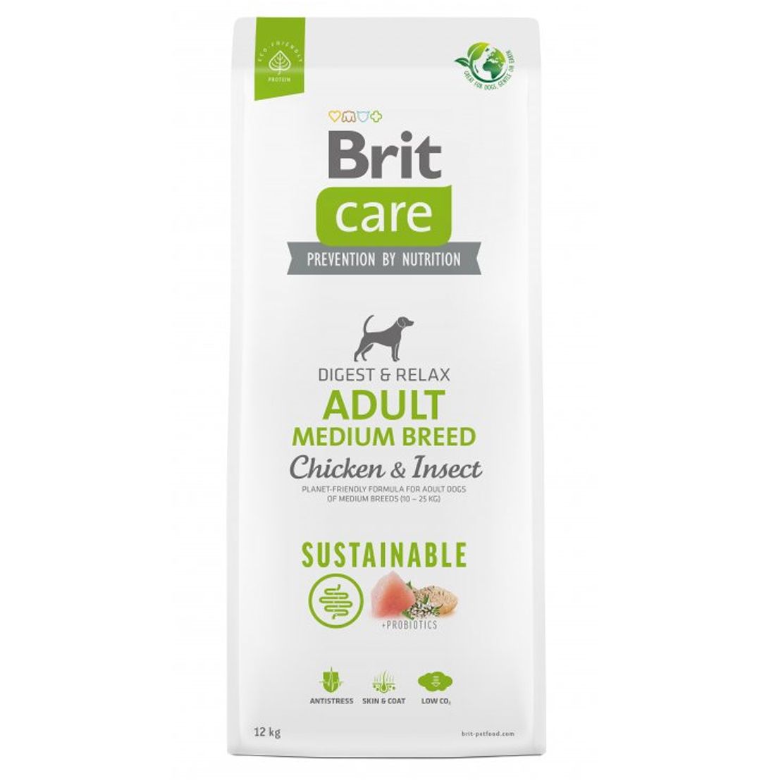 Brit Care Sustainable Adult Medium Breed Chicken & Insect 12 kg