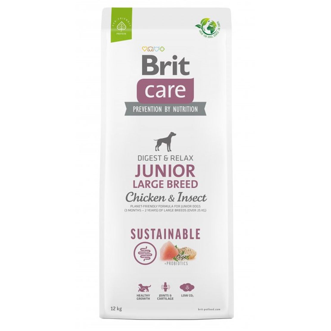 Brit Care Dog Sustainable Junior Large Breed Chicken & Insect 12 kg