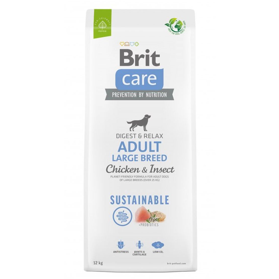 Brit Care Sustainable Adult Large Breed Chicken & Insect 12 kg