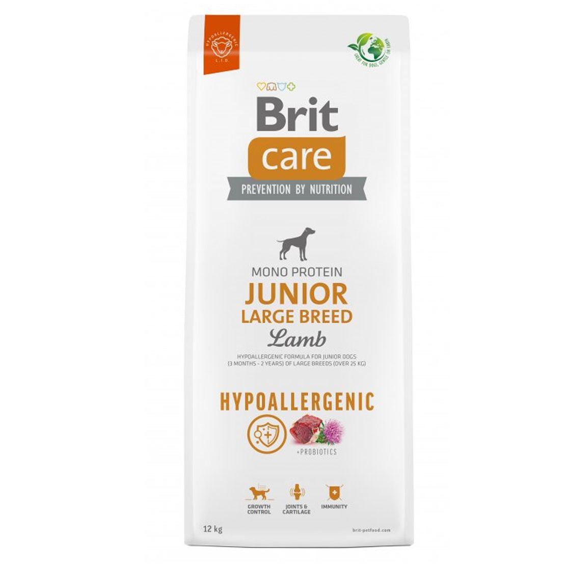 Brit Care Dog Hypoallergenic Junior Large Breed Lamb 12 kg