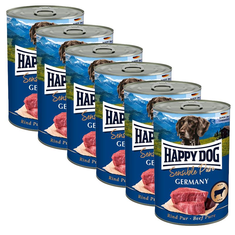 Happy Dog Rind Pur Germany - 6 x 400 g / govedina
