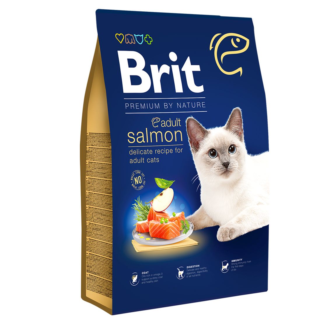 Brit Premium by Nature Cat Adult Salmon 8 kg