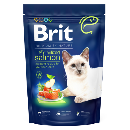 Brit Premium by Nature Cat Sterilized Salmon 1,5 kg