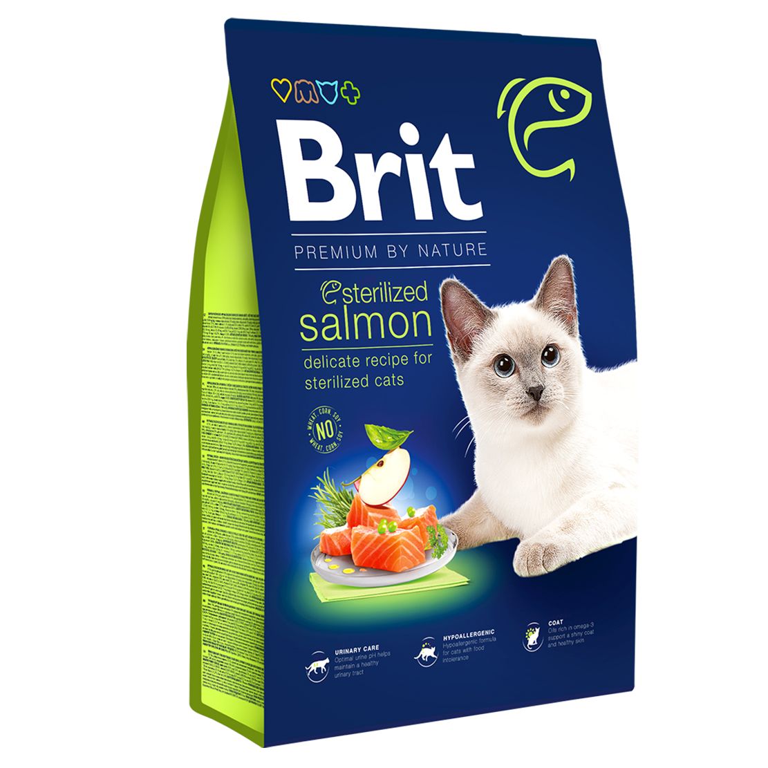 Brit Premium by Nature Cat Sterilized Salmon 8 kg