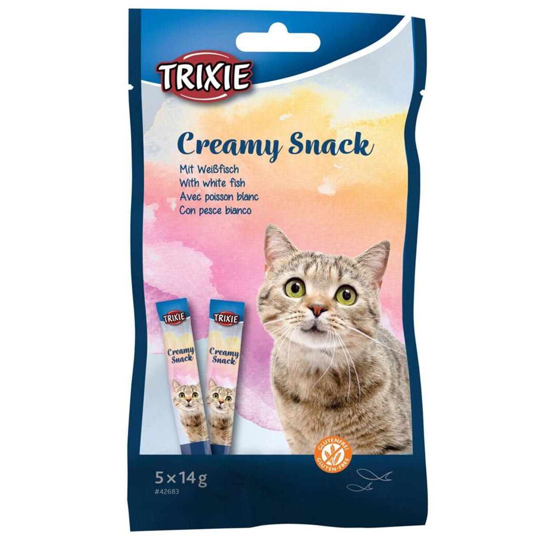 Trixie Cat Creamy Snack - tuna i bijela riba 5 x 14 g