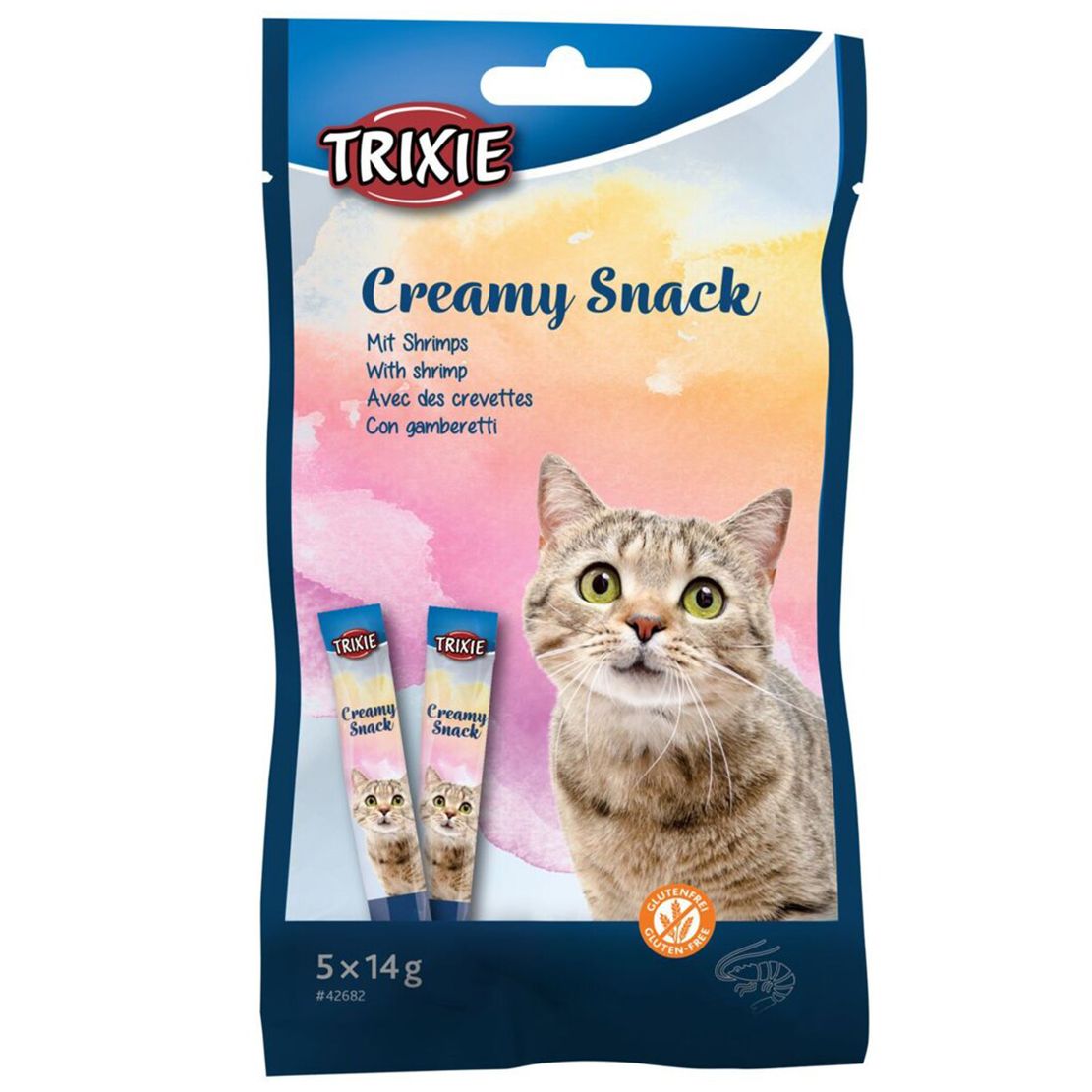 Trixie Cat Creamy Snack - tuna i škampi 5 x 14 g