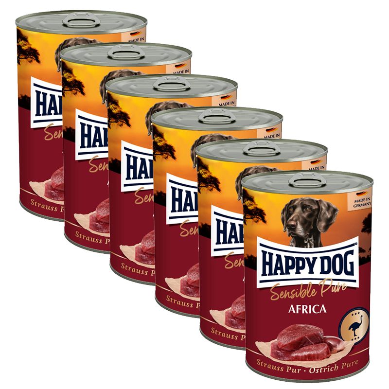 Happy Dog Sensible Pure Africa 6 x 400 g / nojevi
