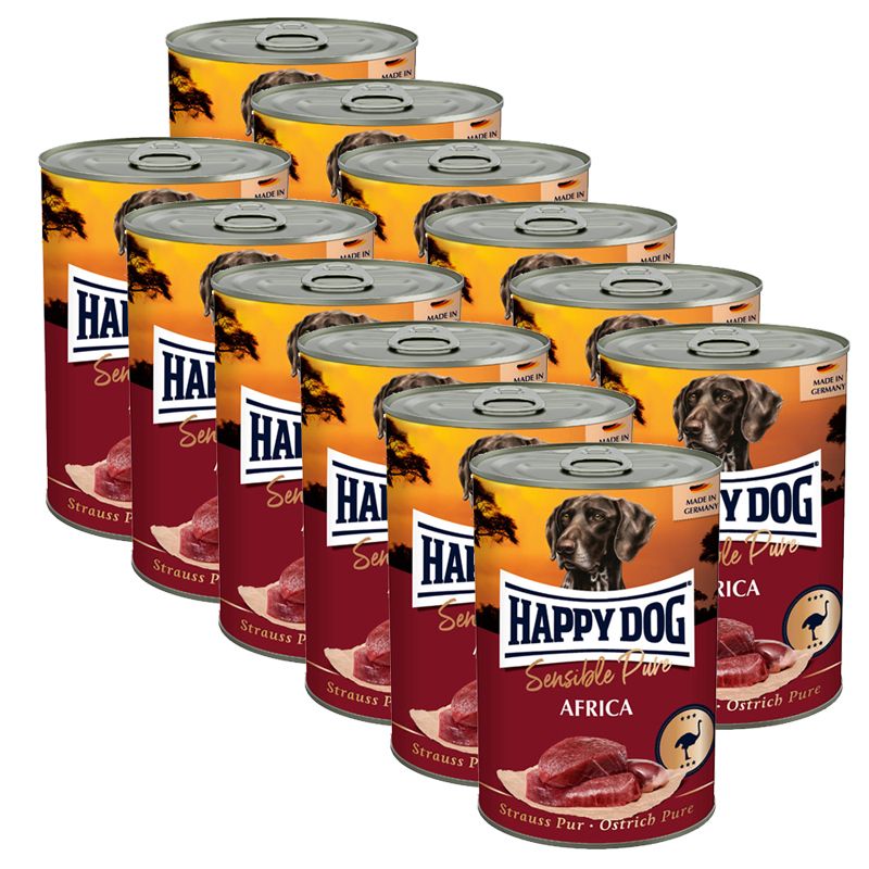 Happy Dog Sensible Pure Africa 12 x 400 g / nojevi