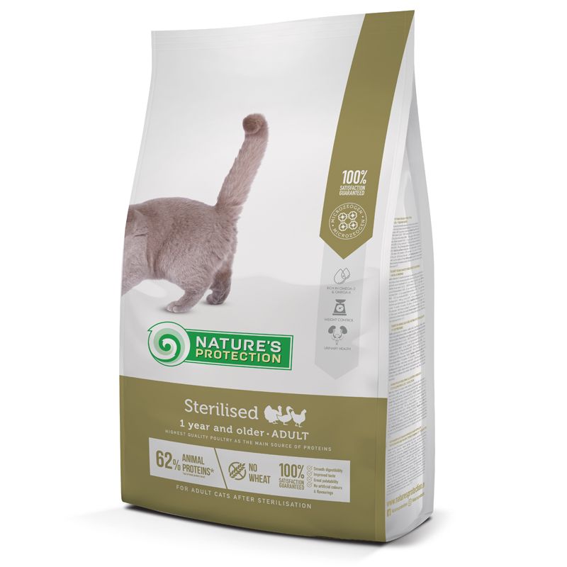 Natures Protection cat adult sterilised poultry 2 kg