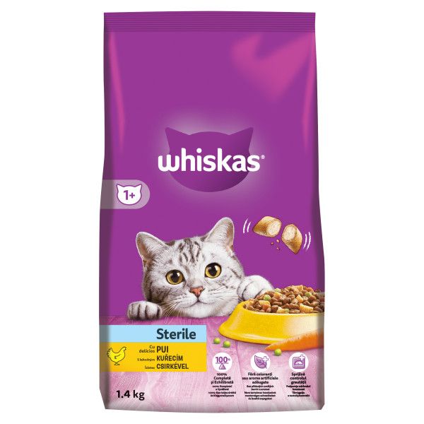 WHISKAS Sterilno za mačke 1,4 kg