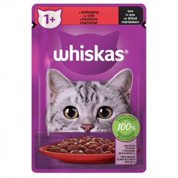 Whiskas vrećica s govedinom u umaku 85 g