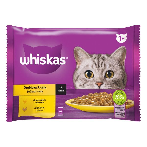 Whiskas vrećica Pileći izbor u umaku 4 x 85 g