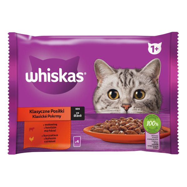 Whiskas vrećica Klasični izbor s povrćem u umaku 4 x 85 g