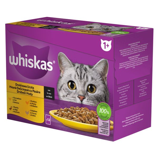 Whiskas vrećica Pileći izbor u želeu 12 x 85 g