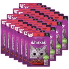 Whiskas vrećica s govedinom u umaku 28 x 85 g
