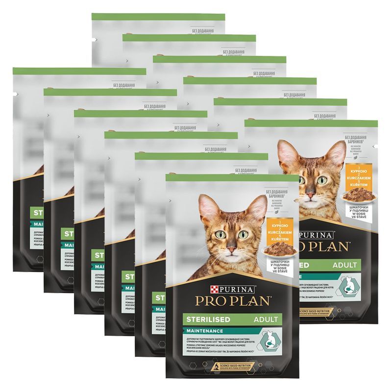 PURINA PRO PLAN MAČKE STERILIZIRANE ODRŽAVANJE vrećica Piletina 12 x 85 g