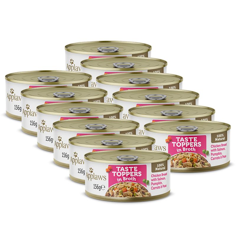 Konzerva APPLAWS dog piletina, losos i povrće 12 x 156 g