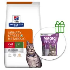 Hill's Prescription Diet c/d Stress + Metabolic Urinarni sustav za mačke 8 kg + stelja GRATIS