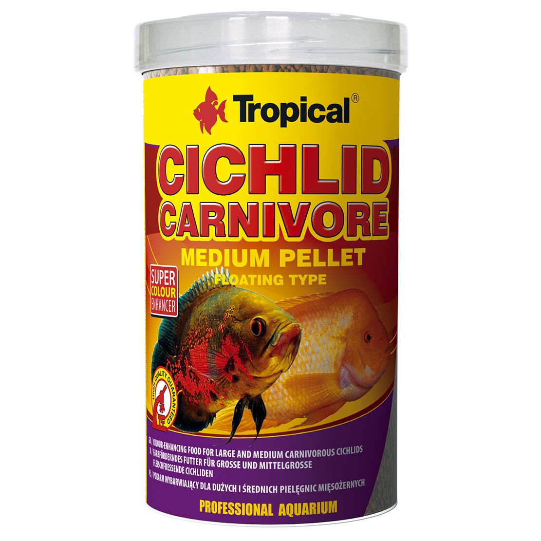 TROPICAL Cichlid Carnivore Medium Pellet 1000 ml / 360 g