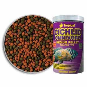 TROPICAL Cichlid Omnivore Medium Pellet 500 ml / 180 g