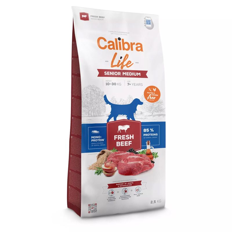 Calibra Dog Life Senior Medium Fresh Beef 2,5 kg