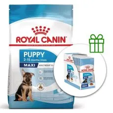 Royal Canin Maxi Puppy suho krmivo za &scaron;tenad velikih pasmina 15 kg + 10 vrećica GRATIS