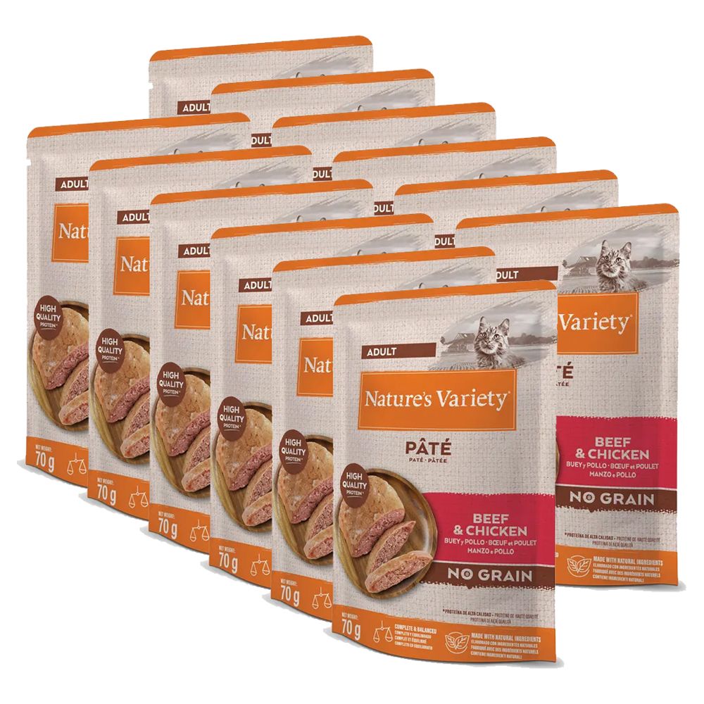 Nature's Variety Cat Paté Beef & Chicken 12 x 70 g