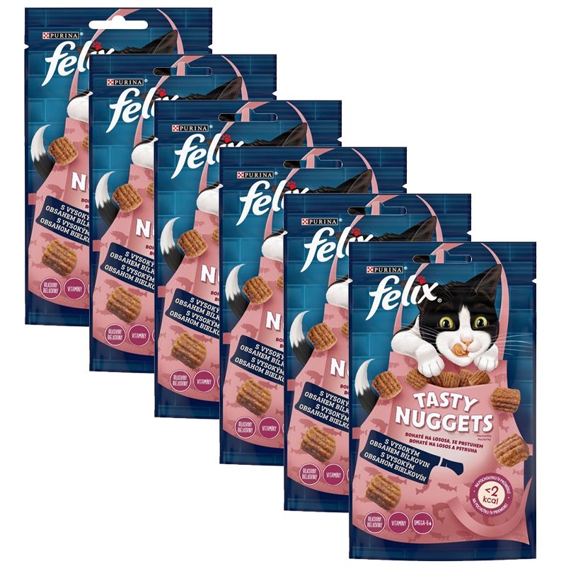 FELIX Tasty Nuggets konzervice losos i pastrva 6 x 50 g