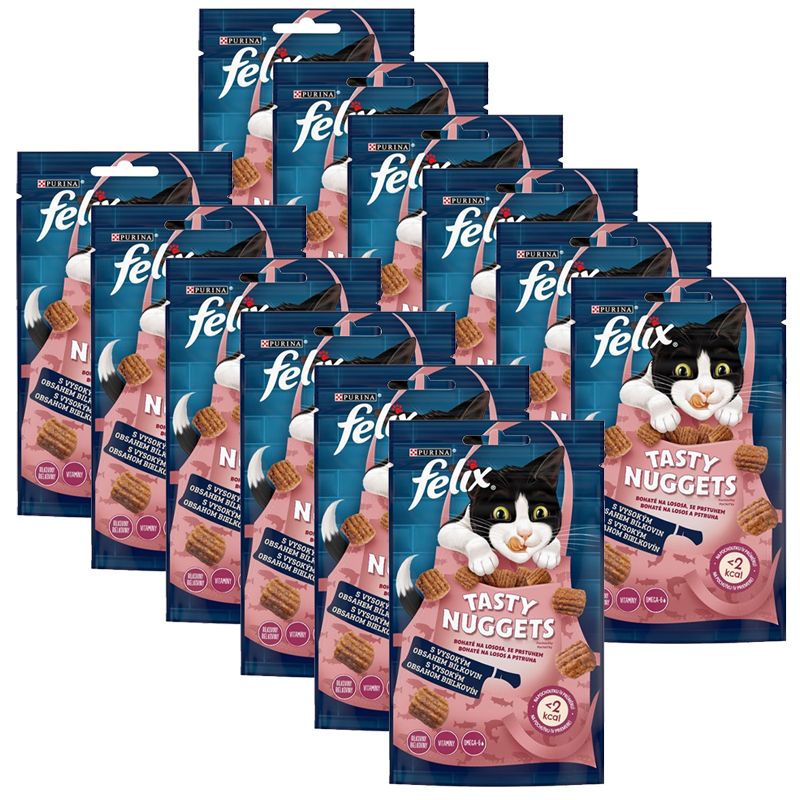 Kapsice FELIX Tasty Nuggets losos i pastrva 12 x 50 g