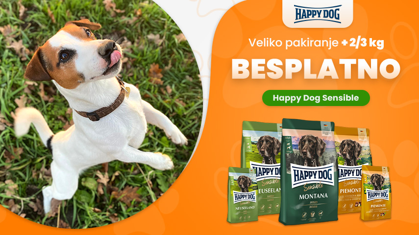 Happy Dog Sensible + 2/3 kg besplatno