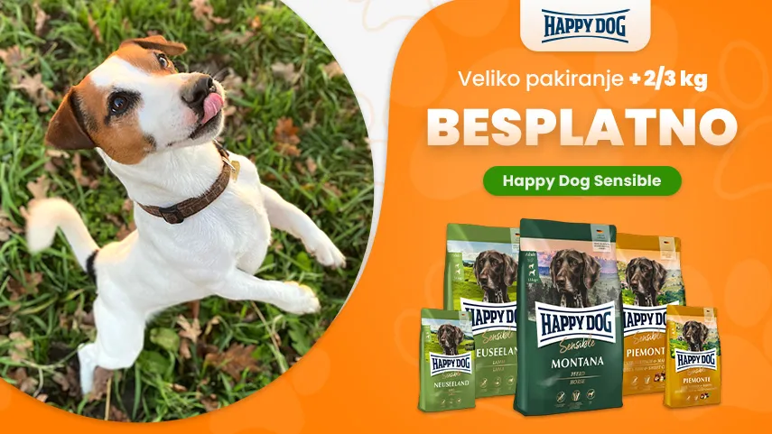 Happy Dog Sensible + 2/3 kg besplatno